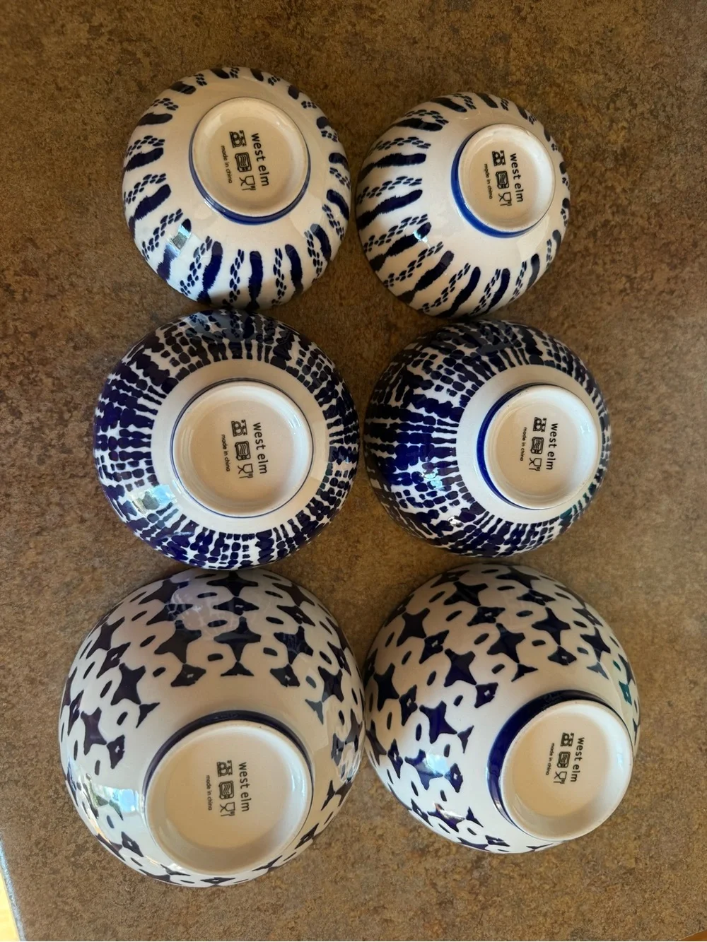 Six West elm nesting bowls
